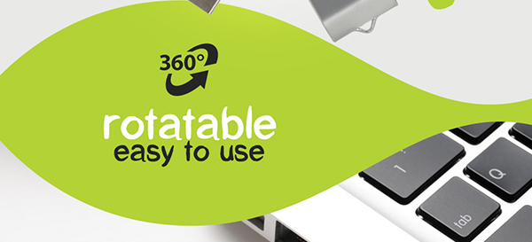 360° rotatable easy to use