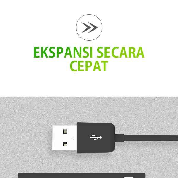 USB HUB Robot H140-80 4 Port Ekspansi secara cepat