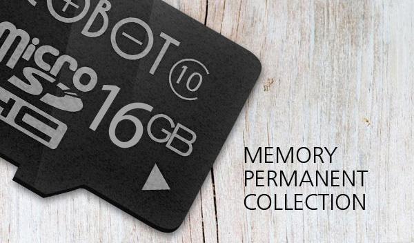 memory card robot permanent collection