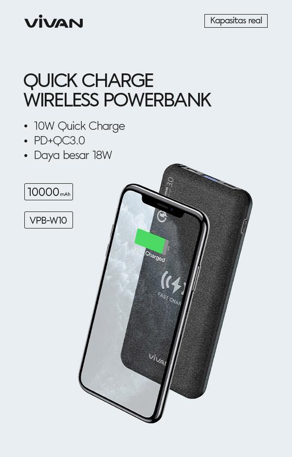 VIVAN Power Bank VPB-W10