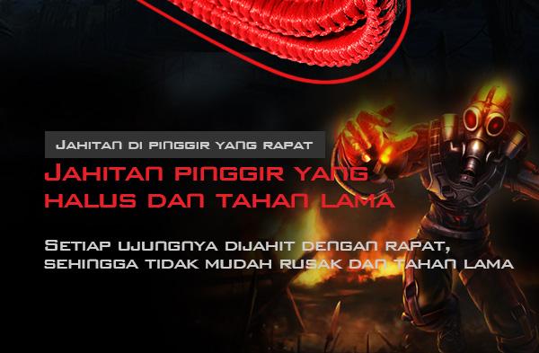 GAMEN GP-L Mousepad jahitan pinggir yang rapat