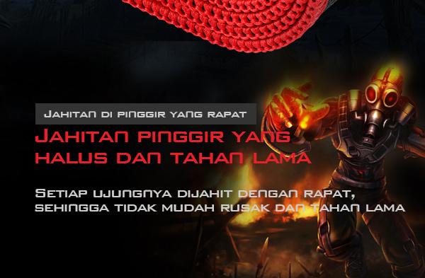 jahitan pinggir yang halus dan tahan lama