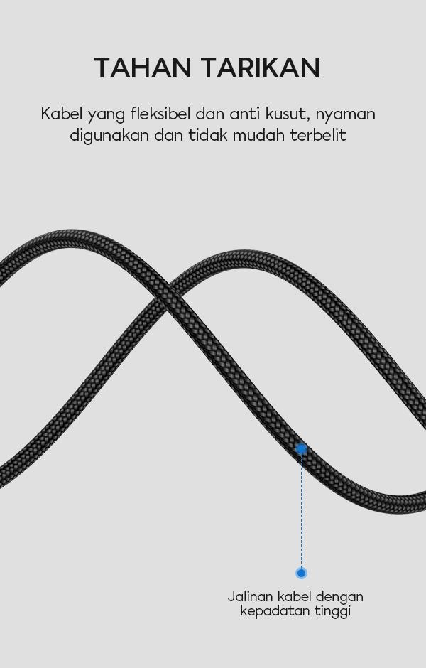 vivan vdc100 3A ini tahan tarikan, fleksibel, dan anti kusut