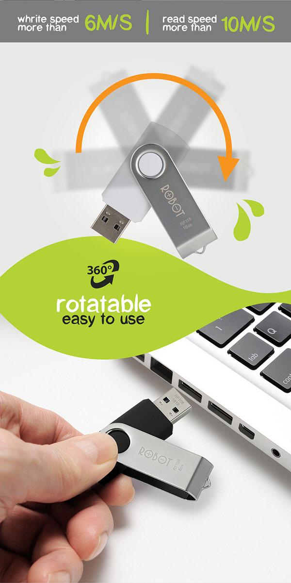 360° rotatable easy to use