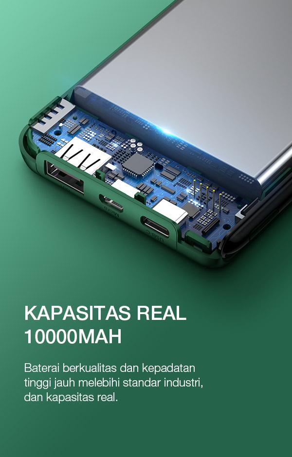 Powerbank Robot RT180 Dapat Mengisi Daya Samsung S10 Dua Kali