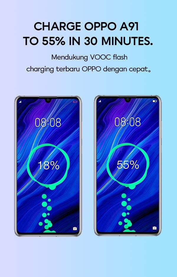 Adaptor VIVAN Power Turbo18 mendukung vooc flash oppo