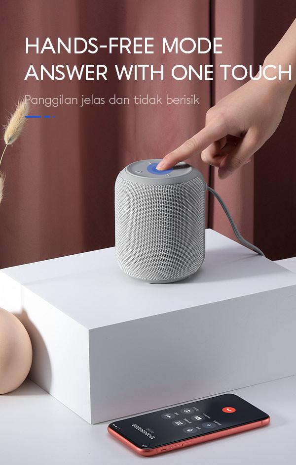 speaker ini dilengkapi fitur hands-free mode answer with one touch ,panggilan bisa lebih jelas dan tidak berisik