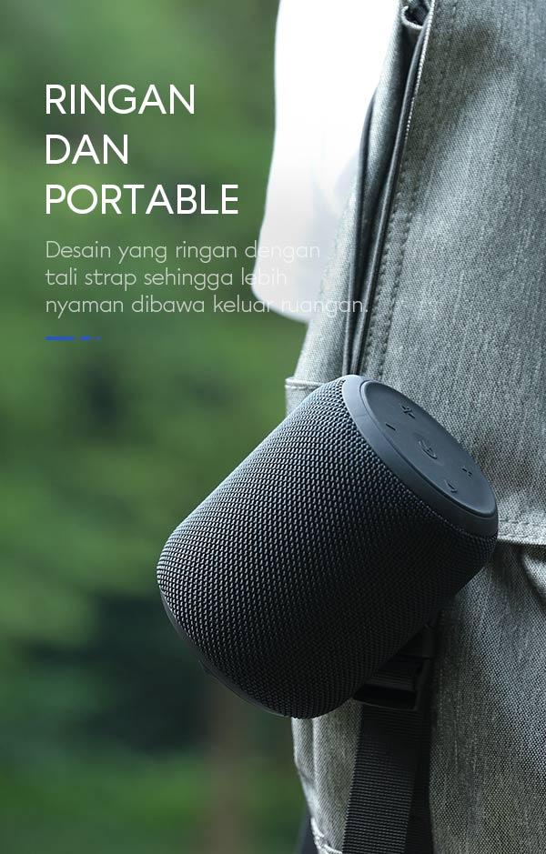 vivan vs12 di design portable dengan tali strap ssehingga nyaman di bawa keluar ruangan