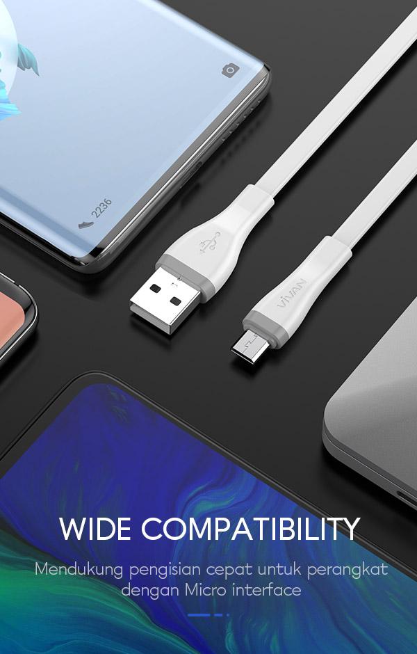 kabel data ini mendukung wide compatibility semu a perangkat micro 