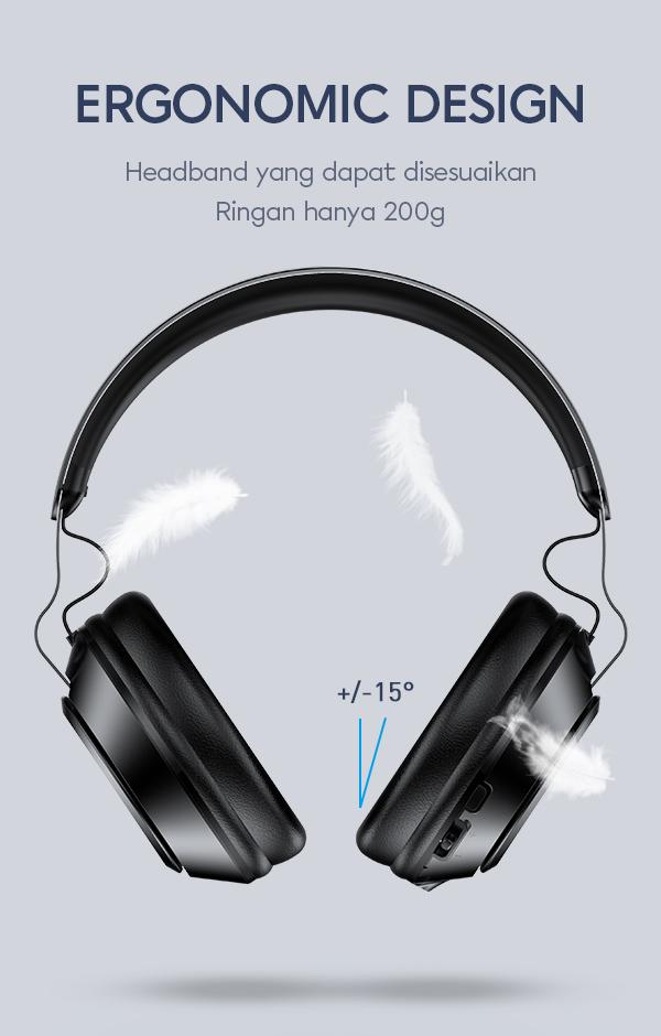 Headset Vivan Liberty H100 mengisolasi kebisingan