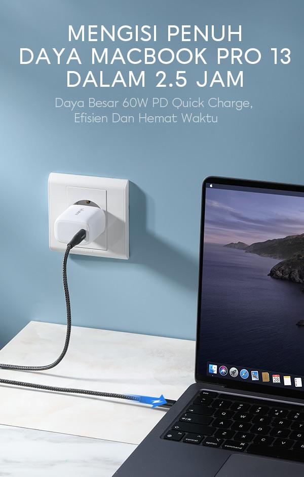 vivan kpd100s pd 3A di lengkapi daya besar 60W pd quick charge