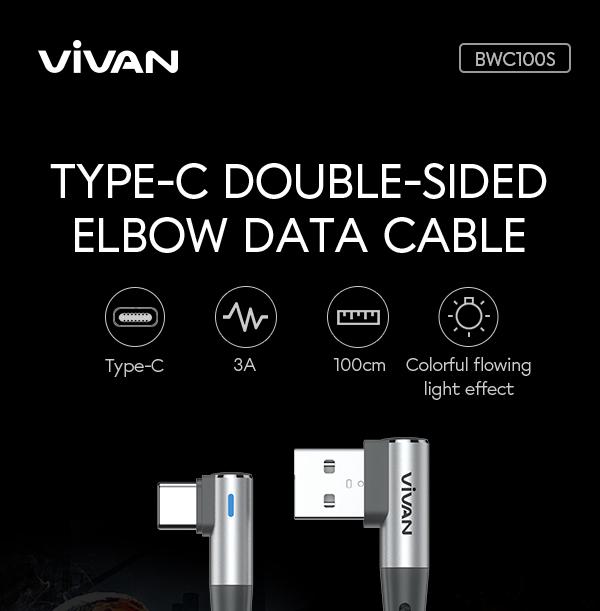 Vivan bwc100s double-sided elbow data cable 