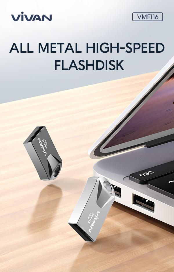 Flashdisk Vivan VMF116 all metal high speed