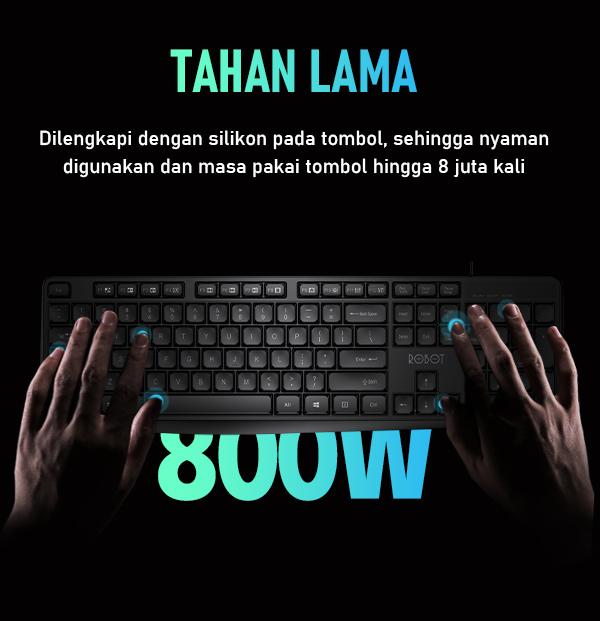 Keyboard & Mouse Robot KM3100 tahan lama