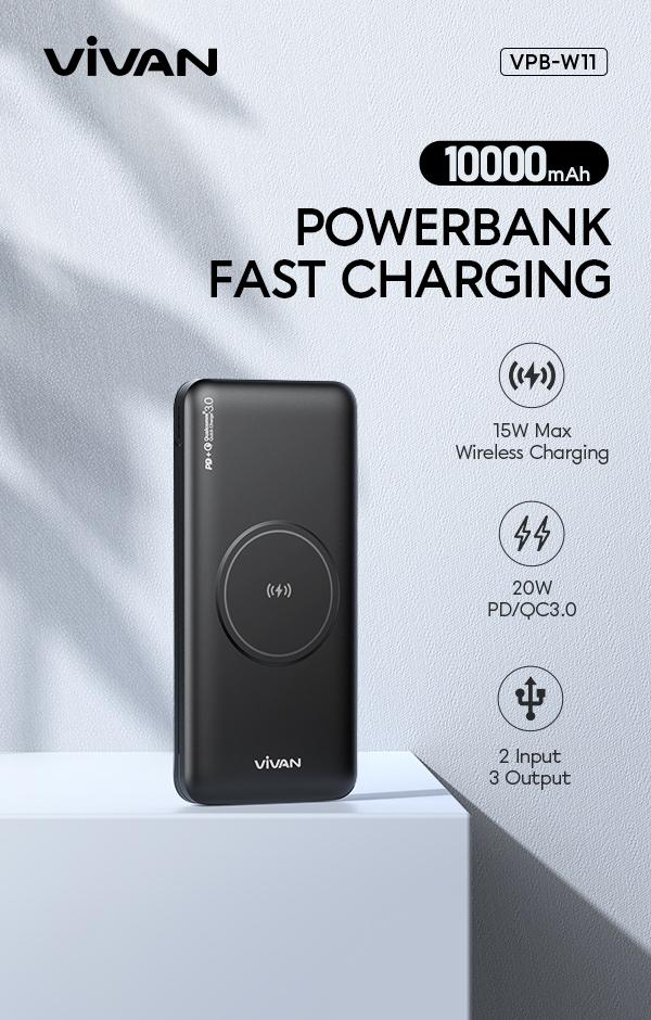 Power Bank Vivan VPB-W11 Powerbank Fast Charging