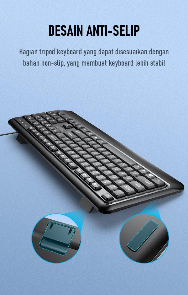 Mouse & Keyboard Robot KM2600 desain anti slip