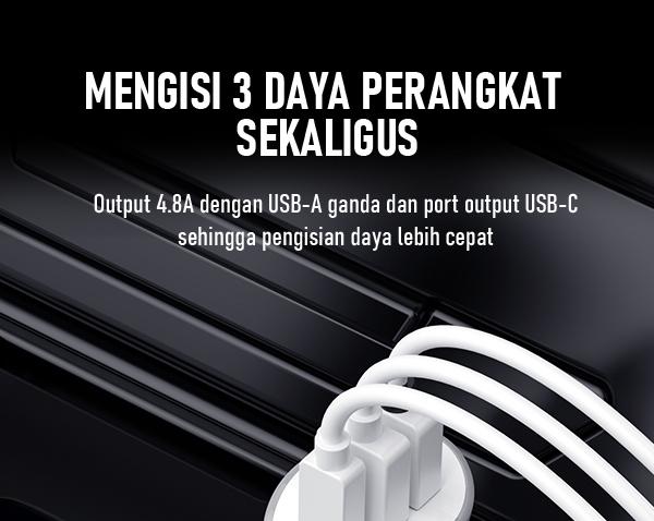 mengisi 3 daya perangkat