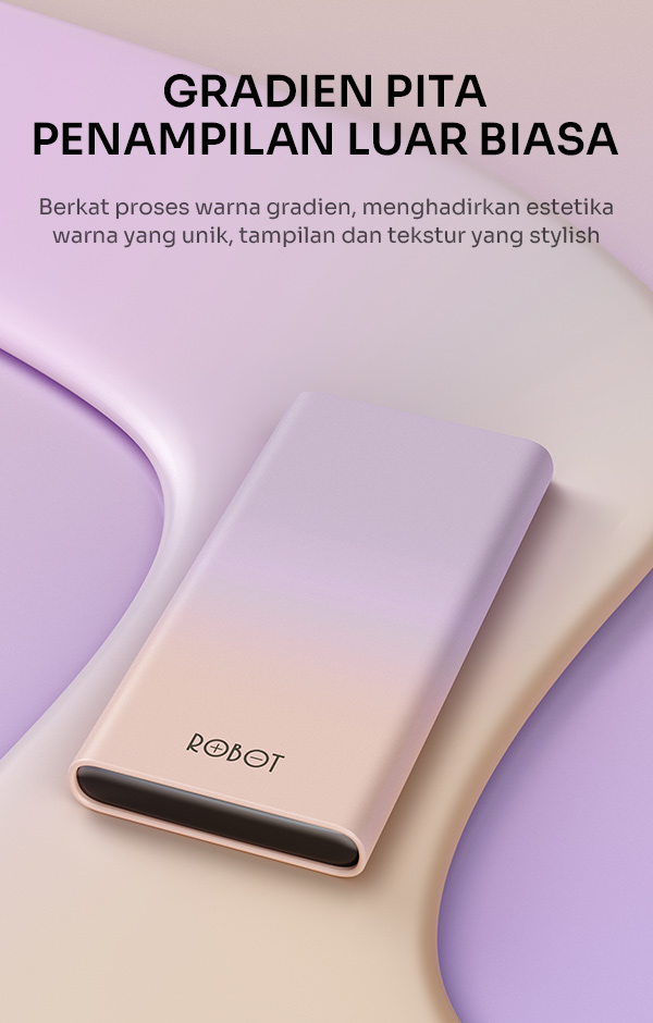 Robot powerbank RT11 Gradien Pita Penampilan Luar Biasa