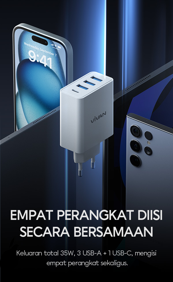 4 port fast charging