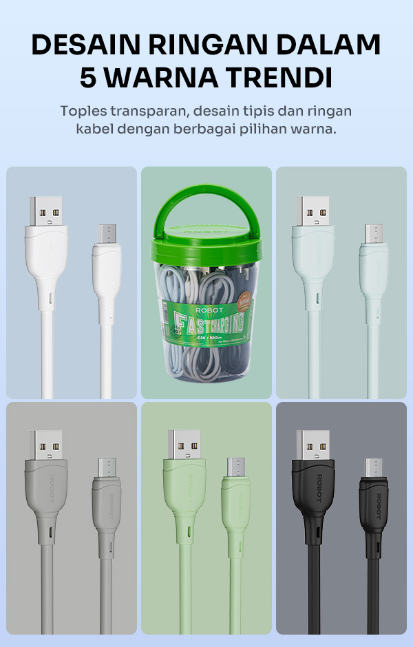 Satu Toples Isi 20 Kabel Warna-Warni