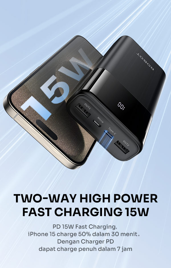 Powerbank RT22S Fast Charging 15W