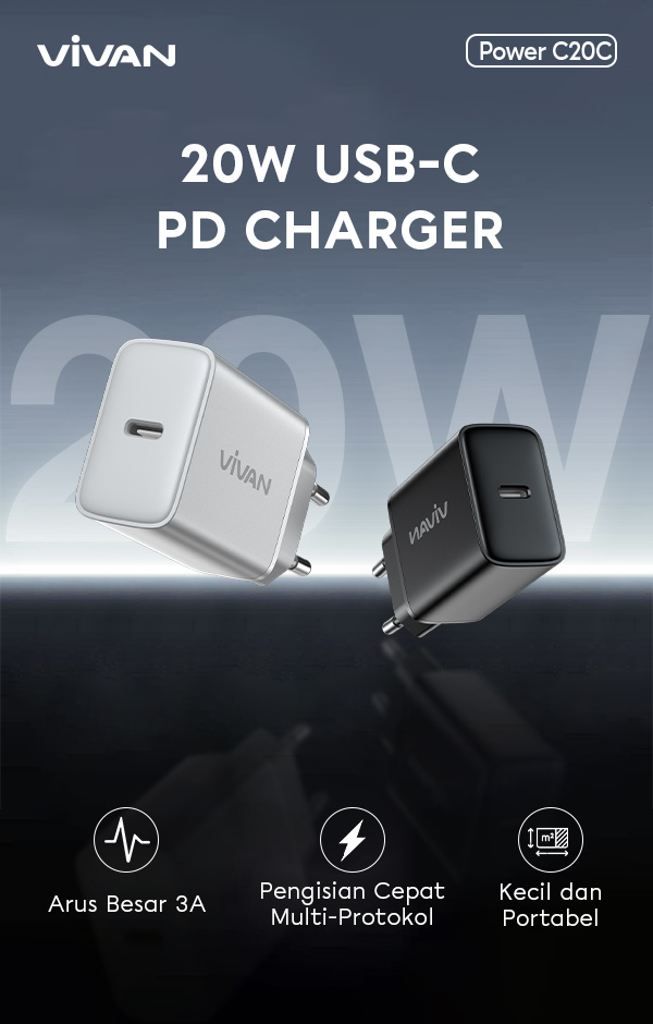 charger vivan power c20c 20W USB-C