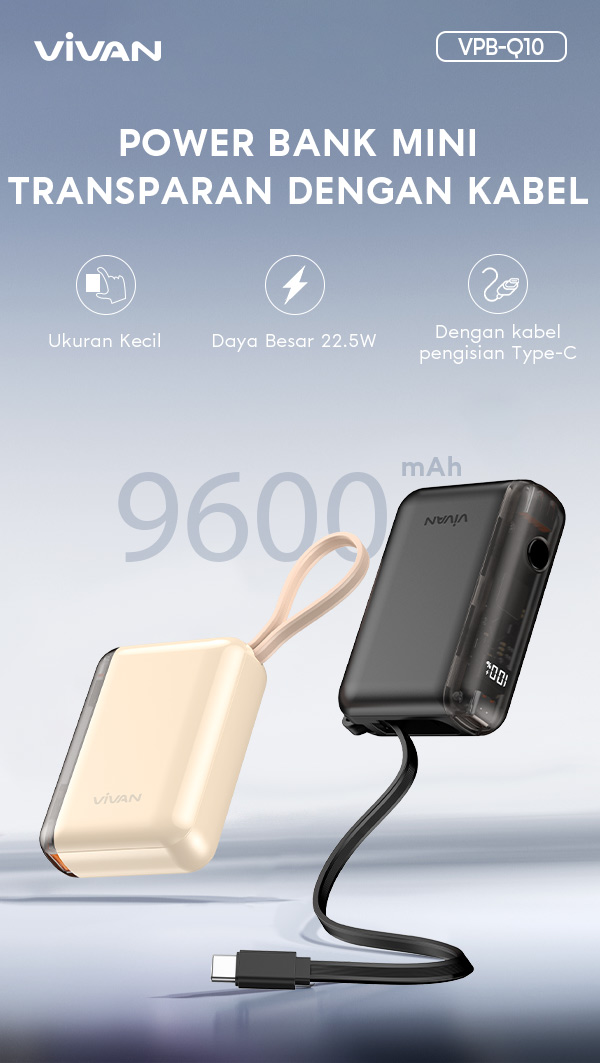 VIVAN Power Bank Mini VPB-Q10